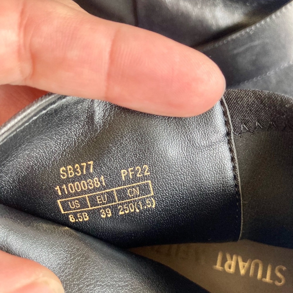Stuart Weitzman Luxering black leather boots 8.5 - Picture 3 of 12